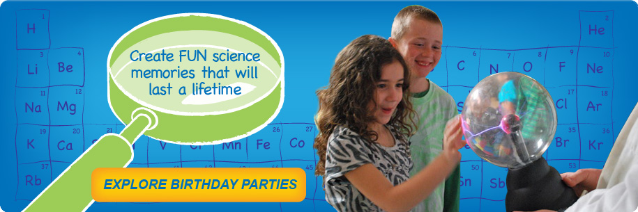 Kid Science Birthday Parties